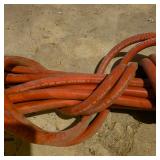 Red Rubber Air Hose with Quick Connect Fittings