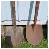Lot of 4 Garden Shovels and Spades