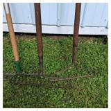 Lot of 4 Long Handle Garden Cultivators