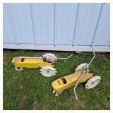 Lot of 2 Nelson Rain Train Traveling Lawn Sprinklers