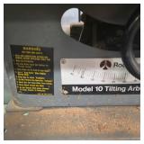 Rockwell Model 10 Tilting Arbor Table Saw with Stand