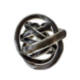 DN-Contemporary Decor Sculpture Trio Marble Sphere, Art Glass Knot & Heart Paperweight DN-Contemporary Decor Sculpture Trio Marble Sphere, Art Glass Knot & Heart Paperweight
