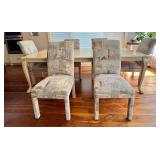 Dining Room Table & 6 Chairs - Cream Finish Dining Room Table & 6 Chairs - Cream Finish