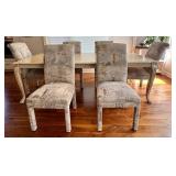 Dining Room Table & 6 Chairs - Cream Finish Dining Room Table & 6 Chairs - Cream Finish