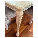 Dining Room Table & 6 Chairs - Cream Finish Dining Room Table & 6 Chairs - Cream Finish