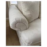 DN - Vintage Upholstered Sofa Neutral Fabric Couch DN - Vintage Upholstered Sofa Neutral Fabric Couch