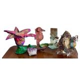 DN - Whimsical Home Decor Art Sculptures & Crystal Mixed Lot DN - Whimsical Home Decor Art Sculptures & Crystal Mixed Lot