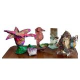DN - Whimsical Home Decor Art Sculptures & Crystal Mixed Lot DN - Whimsical Home Decor Art Sculptures & Crystal Mixed Lot