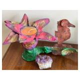 DN - Whimsical Home Decor Art Sculptures & Crystal Mixed Lot DN - Whimsical Home Decor Art Sculptures & Crystal Mixed Lot