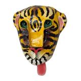 DN - Tiger Wall Mask Hand-Painted Folk Art DN - Tiger Wall Mask Hand-Painted Folk Art