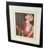 DN - Framed Art Deco Jeff Williams Prints including a Vintage Jeff Williams Print 'Powder Puff' (Lot of 2) DN - Framed Art Deco Jeff Williams Prints including a Vintage Jeff Williams Print 'Powder Puff' (Lot of 2)