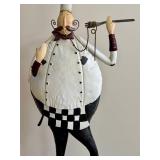 DN-Chef Figurine Metal Baker Man 34' Tall 13' Wide DN-Chef Figurine Metal Baker Man 34' Tall 13' Wide