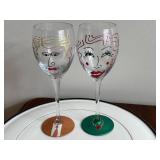 DN - Glass Serving Dishes & Wine Glasses Mixed Lot DN - Glass Serving Dishes & Wine Glasses Mixed Lot