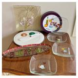DN - Glass Serving Dishes & Wine Glasses Mixed Lot DN - Glass Serving Dishes & Wine Glasses Mixed Lot