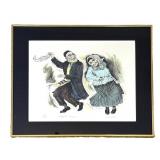 DN - Framed Print Irving Weinstein Mitzvah Dance Signed & Numbered 148/200 DN - Framed Print Irving Weinstein Mitzvah Dance Signed & Numbered 148/200