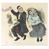DN - Framed Print Irving Weinstein Mitzvah Dance Signed & Numbered 148/200 DN - Framed Print Irving Weinstein Mitzvah Dance Signed & Numbered 148/200