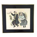 DN - Framed Print Irving Weinstein Mitzvah Dance Signed & Numbered 148/200 DN - Framed Print Irving Weinstein Mitzvah Dance Signed & Numbered 148/200