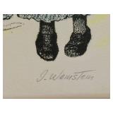 DN - Framed Print Irving Weinstein Mitzvah Dance Signed & Numbered 148/200 DN - Framed Print Irving Weinstein Mitzvah Dance Signed & Numbered 148/200