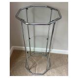 O - Glass Etagere - Chrome Display Stand O - Glass Etagere - Chrome Display Stand