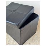 O - Storage Cube Faux Leather Ottoman O - Storage Cube Faux Leather Ottoman