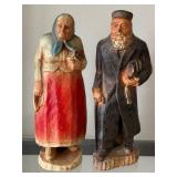 DN - Vintage Syroco Jewish Zaidy & Bubbie Figurines Pair DN - Vintage Syroco Jewish Zaidy & Bubbie Figurines Pair