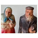 DN - Vintage Syroco Jewish Zaidy & Bubbie Figurines Pair DN - Vintage Syroco Jewish Zaidy & Bubbie Figurines Pair