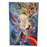 DN - Canvas Print - Elena Kotliarker Peacock Floral DN - Canvas Print - Elena Kotliarker Peacock Floral