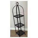 GBR - Plant Stand Black Metal 3-Tier Shelf GBR - Plant Stand Black Metal 3-Tier Shelf