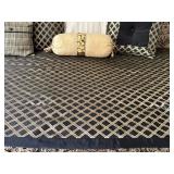 King Bedding Set Black & Gold Damask Comforter With Pillows King Bedding Set Black & Gold Damask Comforter With Pillows