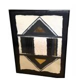 MBR - Abstract Mixed Media Wall Art Textile MBR - Abstract Mixed Media Wall Art Textile