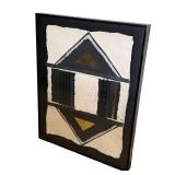 MBR - Abstract Mixed Media Wall Art Textile MBR - Abstract Mixed Media Wall Art Textile