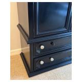 LL - Vintage Dresser Cabinet Bassett Furniture Black Painted LL - Vintage Dresser Cabinet Bassett Furniture Black Painted