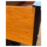 LL - Vintage Dresser Cabinet Bassett Furniture Black Painted LL - Vintage Dresser Cabinet Bassett Furniture Black Painted
