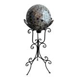 LL - Decorative Mirrored Sphere Floor Stand LL - Decorative Mirrored Sphere Floor Stand