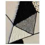 LL - Abstract Textile Wall Art Framed Fabric Fiber Collage LL - Abstract Textile Wall Art Framed Fabric Fiber Collage
