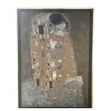 K - 'The Kiss' Framed Art Print by Gustav Klimt K - 'The Kiss' Framed Art Print by Gustav Klimt