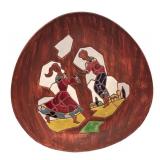 LLBR - Vintage Hand-Painted Ceramic Plates Keramos Israel Jewish Mosaics (Set of 2) LLBR - Vintage Hand-Painted Ceramic Plates Keramos Israel Jewish Mosaics (Set of 2)