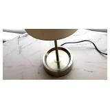 LLBR - Table Lamp 19'H Brushed Metal Drum Shade LLBR - Table Lamp 19'H Brushed Metal Drum Shade