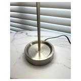 LLBR - Table Lamp 19'H Brushed Metal Drum Shade LLBR - Table Lamp 19'H Brushed Metal Drum Shade