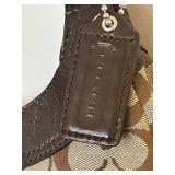 LLBR - Hobo Bag - Coach Soho Signature Khaki & Brown Leather LLBR - Hobo Bag - Coach Soho Signature Khaki & Brown Leather
