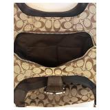 LLBR - Hobo Bag - Coach Soho Signature Khaki & Brown Leather LLBR - Hobo Bag - Coach Soho Signature Khaki & Brown Leather
