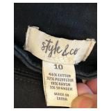LLBR - Black Pants Mixed Lot Style & Co Petite Size 10 & 6P LLBR - Black Pants Mixed Lot Style & Co Petite Size 10 & 6P