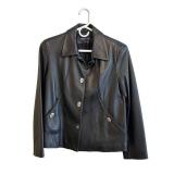 LLBR - Leather Jacket - Jones New York Signature Black Size M LLBR - Leather Jacket - Jones New York Signature Black Size M