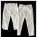 LLBR - White Pants - Counterparts & Christopher & Banks Size 8 (Lot of 2) LLBR - White Pants - Counterparts & Christopher & Banks Size 8 (Lot of 2)