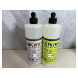 2 New Mrs. Meyer's Clean Day Dish Soap
