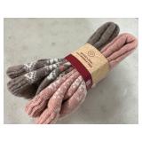 2 New Pairs Muk Luks Women's Wool Blend Socks