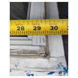 (5) White vinyl single-hung storm windows.  Features a lower half screen for ventilation