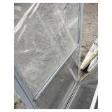 (5) White vinyl single-hung storm windows.  Features a lower half screen for ventilation