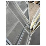 (5) White vinyl single-hung storm windows.  Features a lower half screen for ventilation