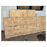 Several Partial Sheet of Oriented Strand Board (OSB)